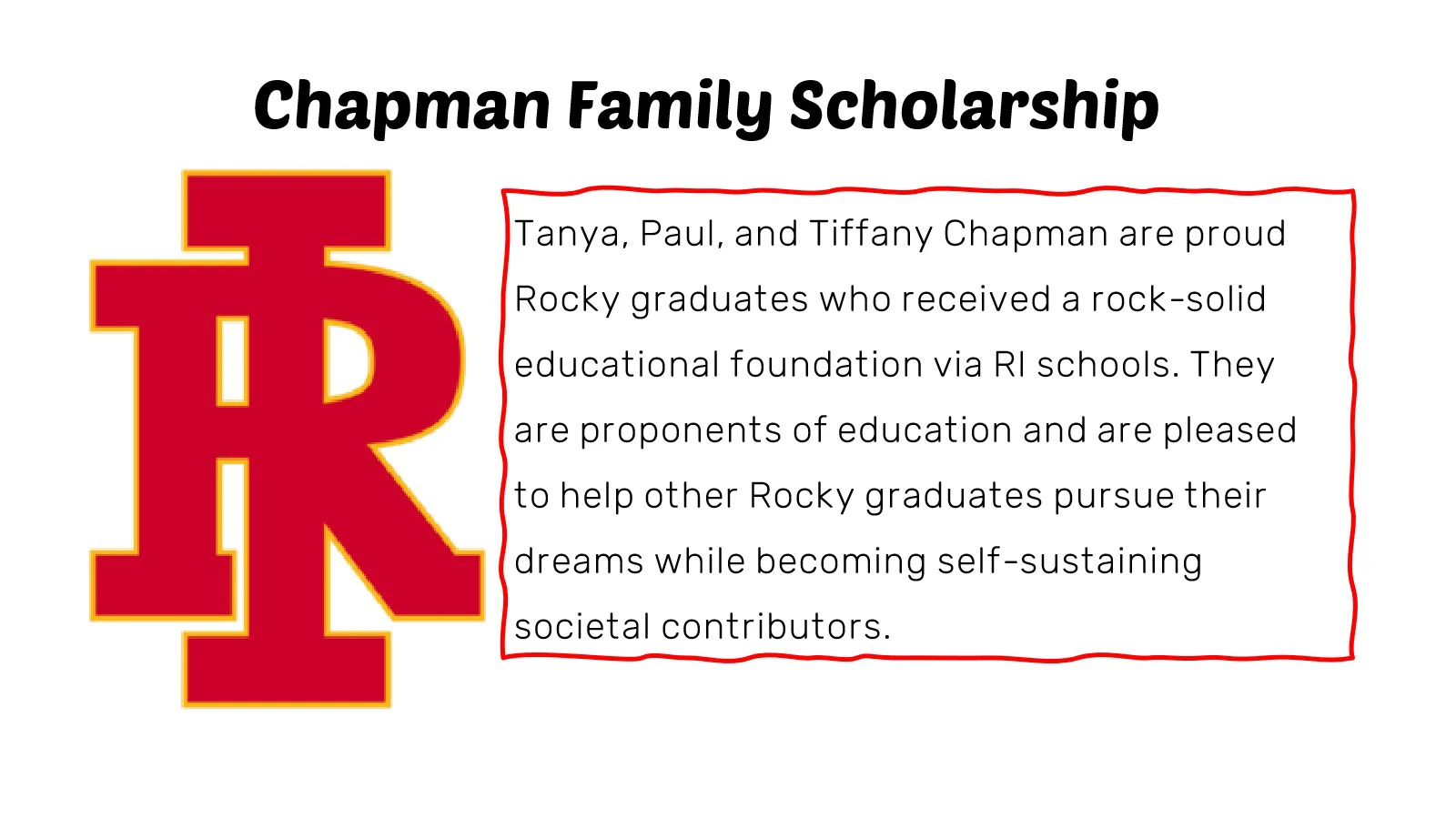 Chapman Family Scholarship